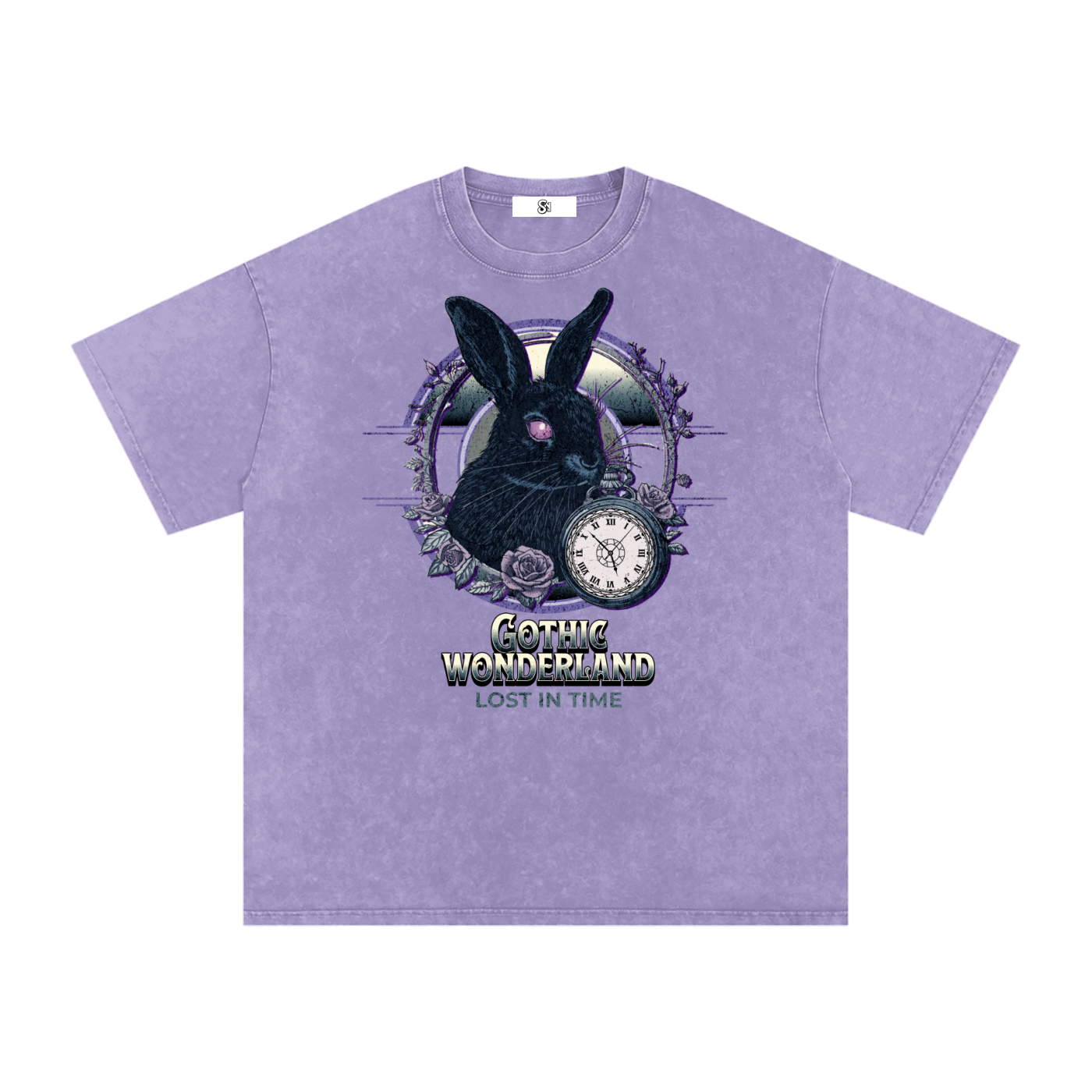 gothic tshirt,gothic streetwear graphic tee,vintage washed shirt,dark aesthetic clothing,rabbit graphic tee,gothic streetwear,alternative fashion shirt,grunge aesthetic tee,anime gothic style shirt,unisex oversized tshirt